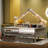Full Size Wood Platform Bed With Storage And Guardrail-336736181