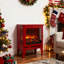 Foyer électrique 18 po Classic Classic Red-703658531