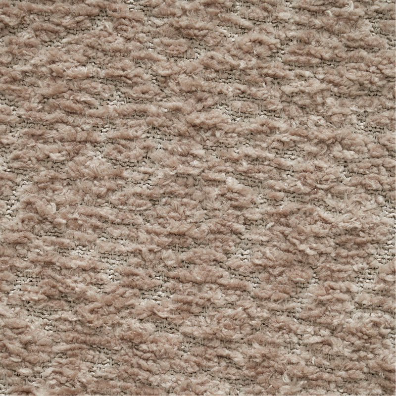 Canapé 2 places avec causeuse Modern, Brown Polyester