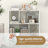 Open Shelf Bookcase Mid Century Modern Cube Bookshelf With 4 Compartments-1475263571
