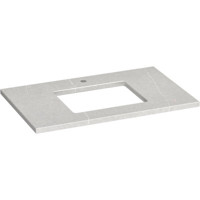 Silestone Quartz 37-In Vanity Top With Rectangle Cutout