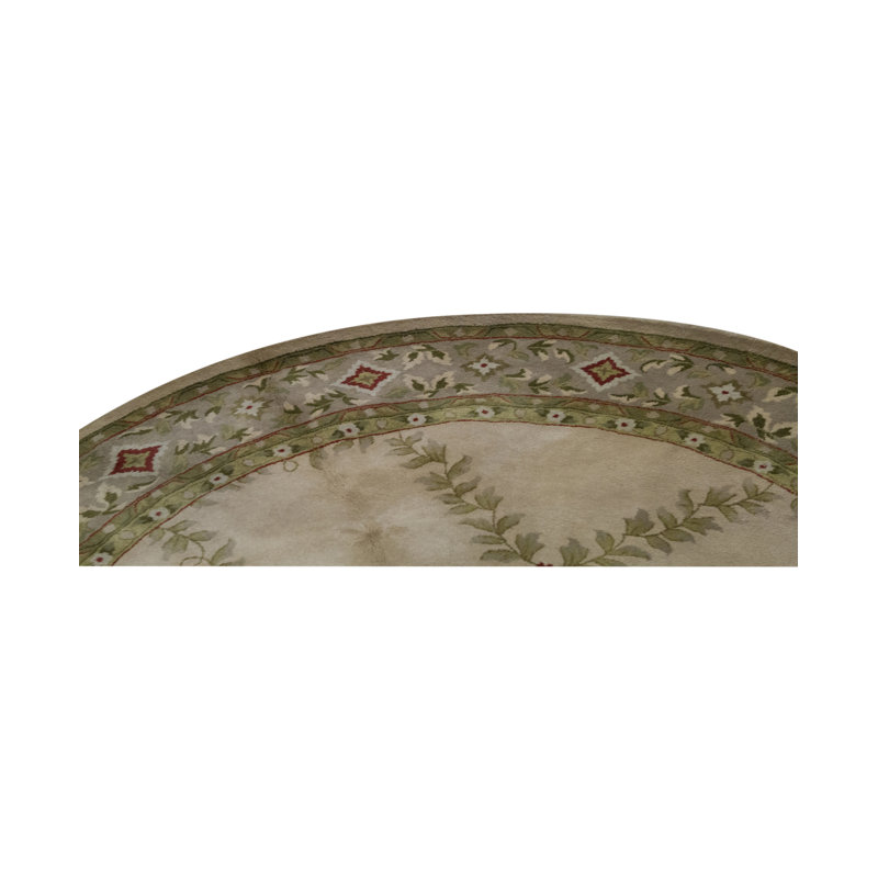 Hand-Knotted High-Quality Beige Area Rug