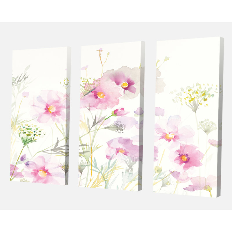 «Shabby Flower IV», reproduction d'art sur toile tendue, H 28 po x l 36 po x P 1 po