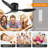 Flush Mount Ceiling Fan Without Light-1140976289
