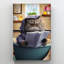" Cat Sitting On A Toilet "-1074787760