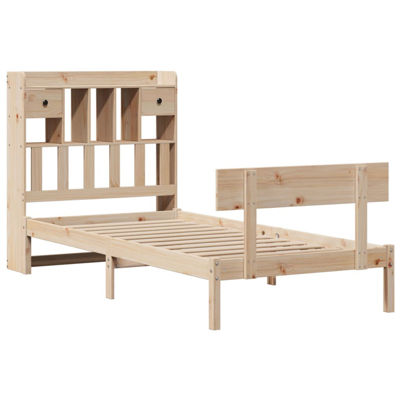 Maxeys Solid Wood Bed, 180 x 200cm, Natural
