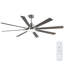 Ventilateurs de plafond avec lumières, ventilateur de plafond de 72 pouces avec télécommande, 3 lumières à intensité variable CCT, moteur CC réversible silencieux, ventilateurs de plafond intérieur / extérieur 8 pales pour chambre à coucher, maison de campagne, patio