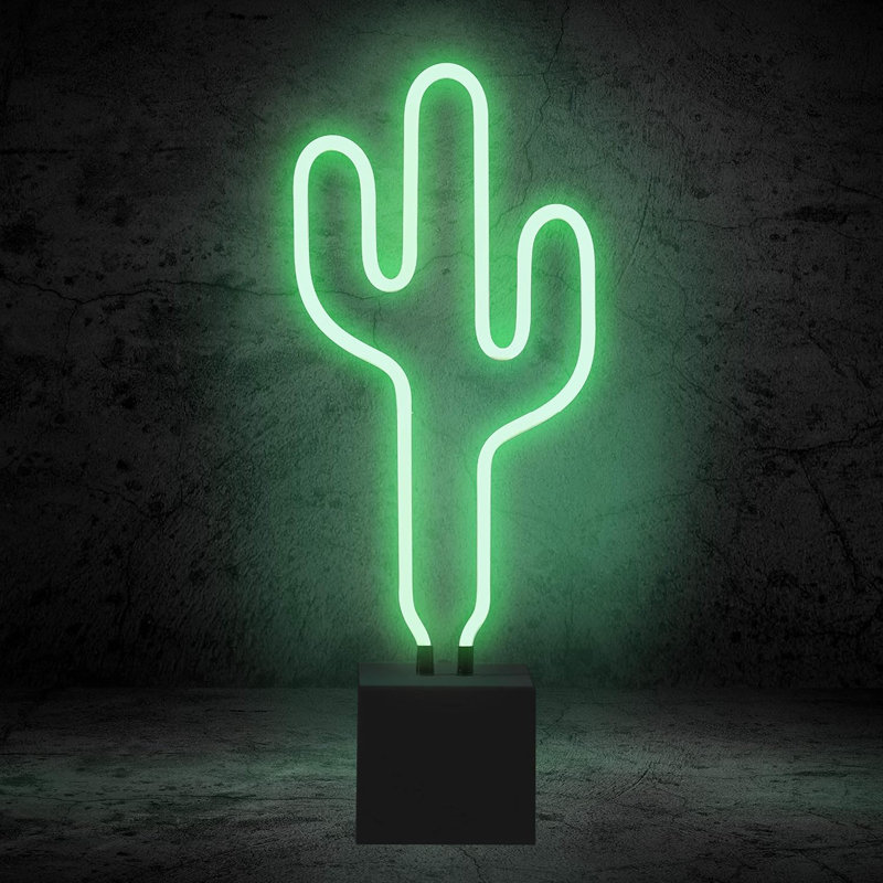  Lampe néon Cactus, vert