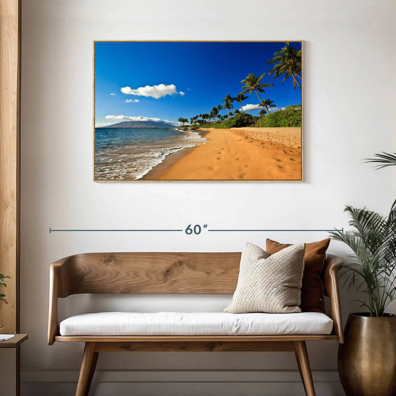 Vail Wailea, Cadre flottant en bois naturel, 43 po x 29 po