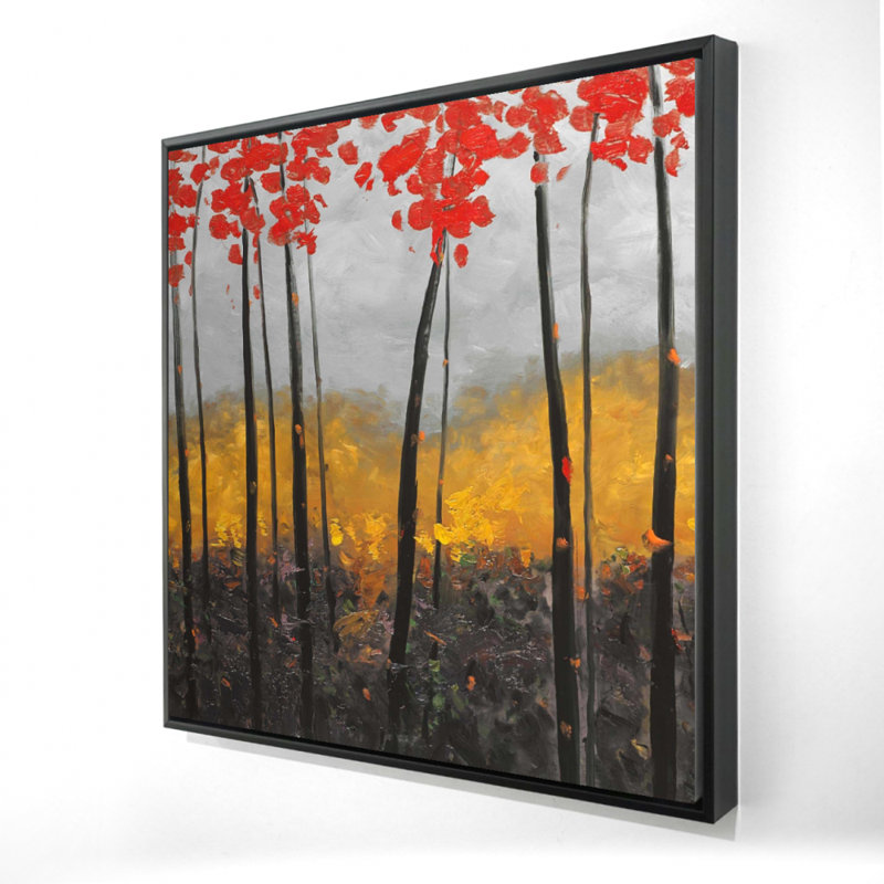«Abstract Autumn Trees» sur toile