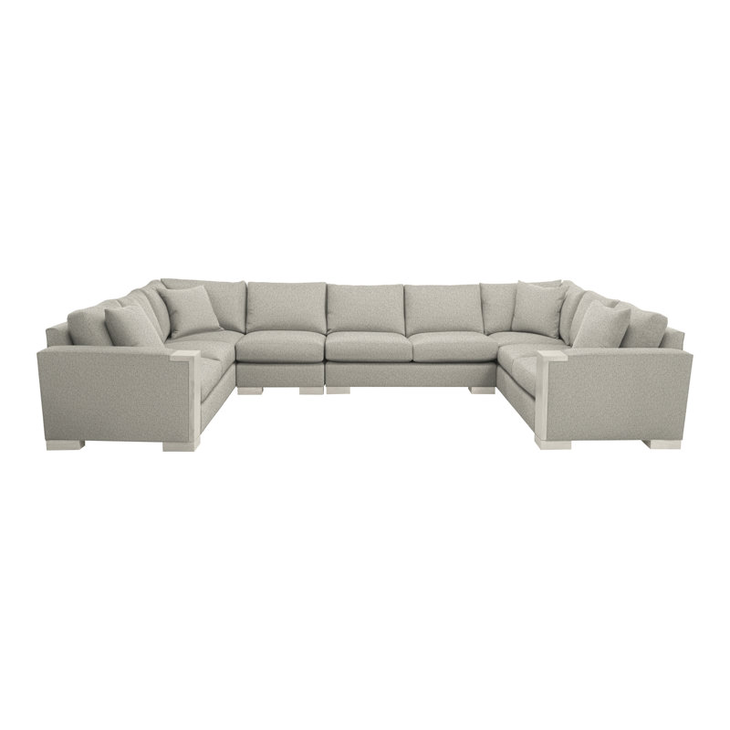 Michael Weiss 4-Piece Abingdon Sectional, Tuck Metal, Wrenn
