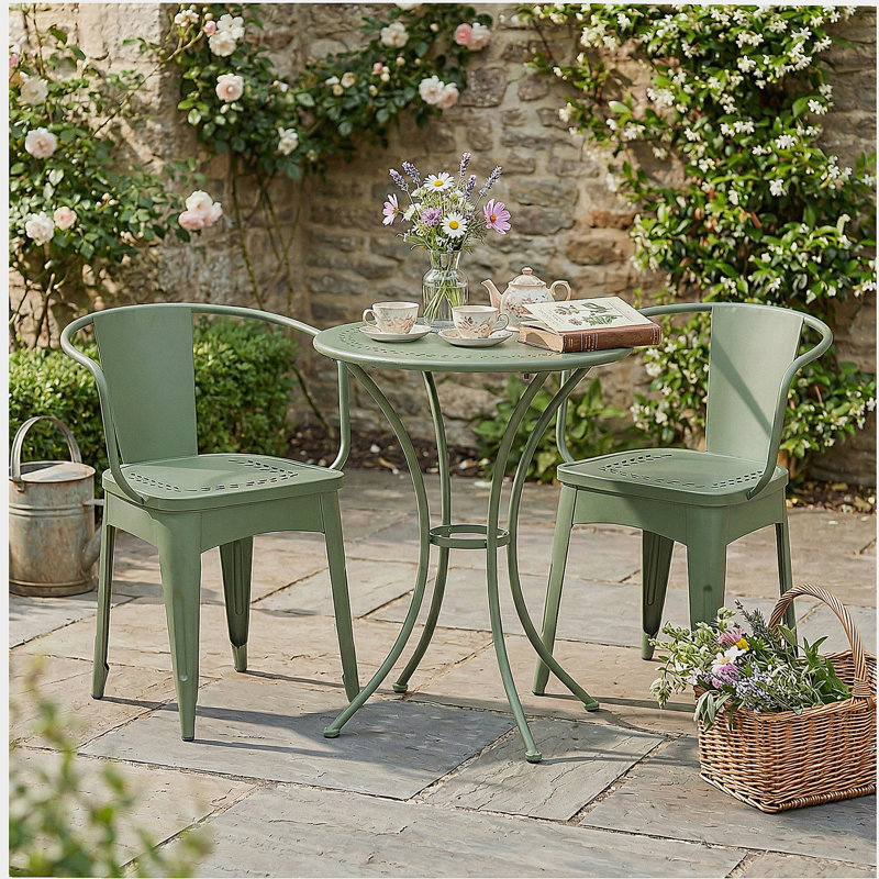 ENSEMBLE MÉTAL 3 PCS LOURDES, Vert
