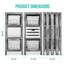 August Grove VESTA SLATED DRAWER W BASKET