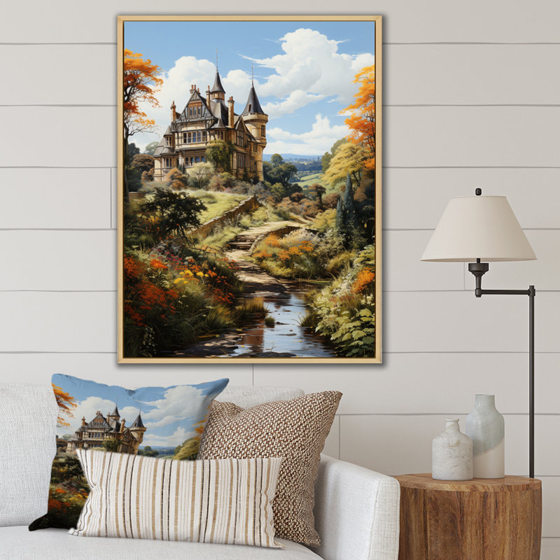England England Blooming Gardensengland Landscape - vImpression sur toile, H 40 po x l 30 po x P 1,5 po