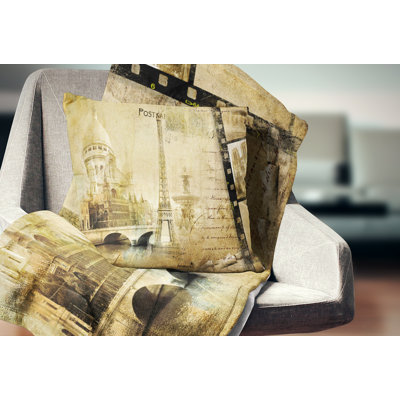 Paris Memories - Cityscape Printed Pillow