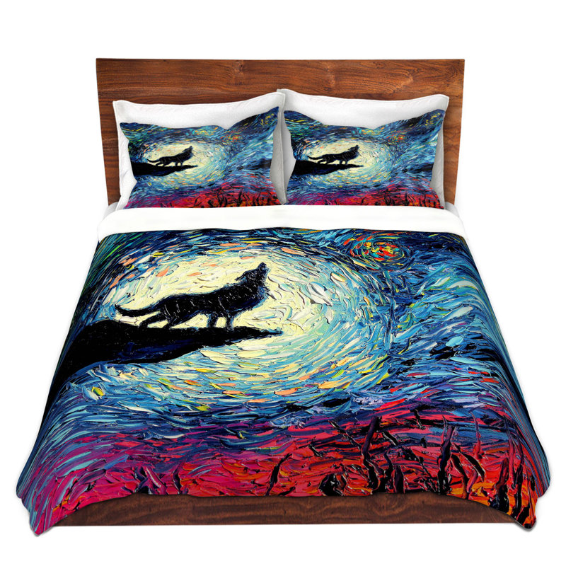 Ensembles de housses de couette DiaNoche en microfibre par Aja Ann - Wolf Moon
