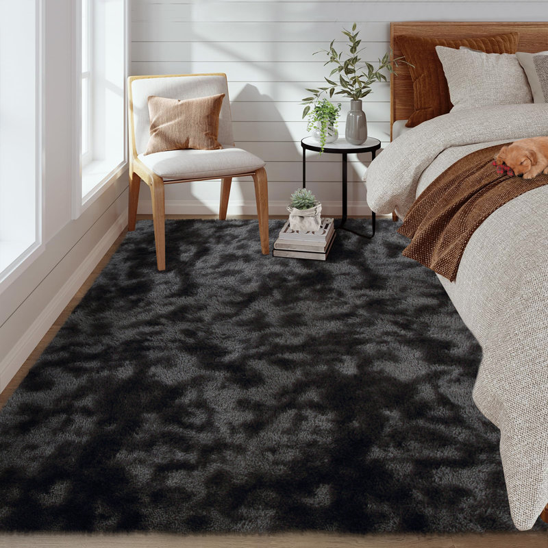 Shag Area Rugs Tie-Dyed Plush Fuzzy Rugs for Living Room, Ultra Soft Fluffy Furry Rugs for Bedroom, Indoor Carpet Nursery Rugs for Kids Room Home Decor