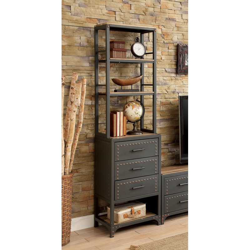 Bibliothèque standard en métal Beth H 78 "x l 21,88"