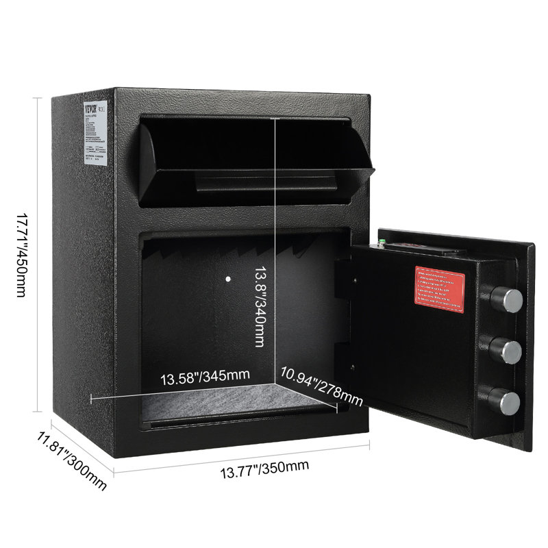 Gun Safe Lock, 45cm H x 34.8cm W x 30cm D