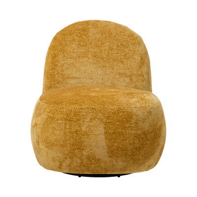 Upholstered Chenille Swivel Lounge Chair