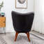 Fauteuil d'appoint en velours gris polyvalent-1831088664