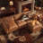 99" Leather Upholstered Sectional Sofa with Hidden Storage-387696366-387696360