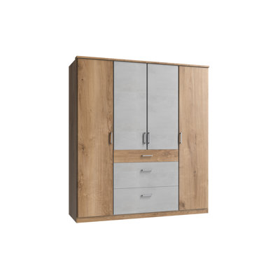 Arango 4 Door Manufactured Wood Wardrobe