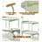 Mobile Trolley, Kitchen 2-Tier Storage Shelf Cart