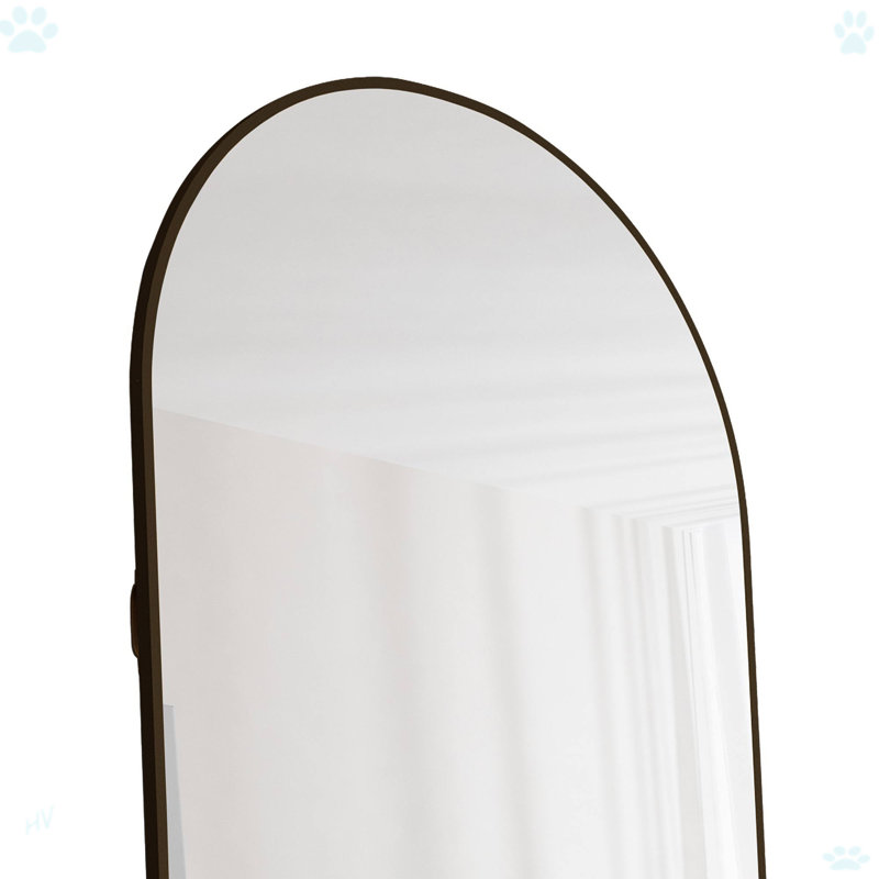 Premium Aluminum Alloy Arched Wall Mirror For Bathroom, Bedroom, And Clothing Store, With Upgraded Quality And Easy Assembly.