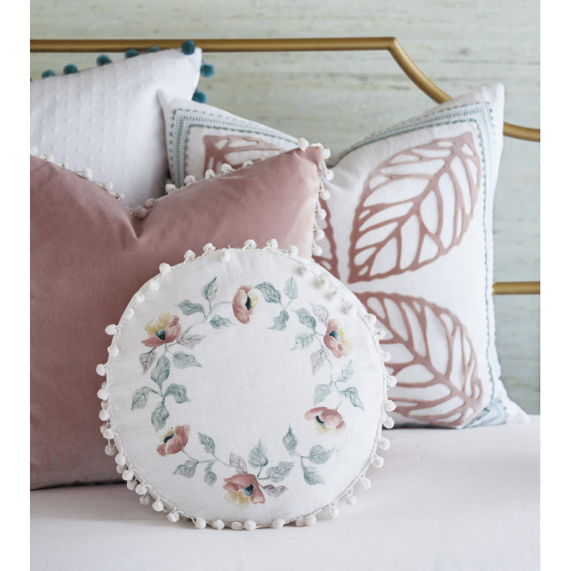 Adare Manor Linen Circular Pillow Cover & Insert