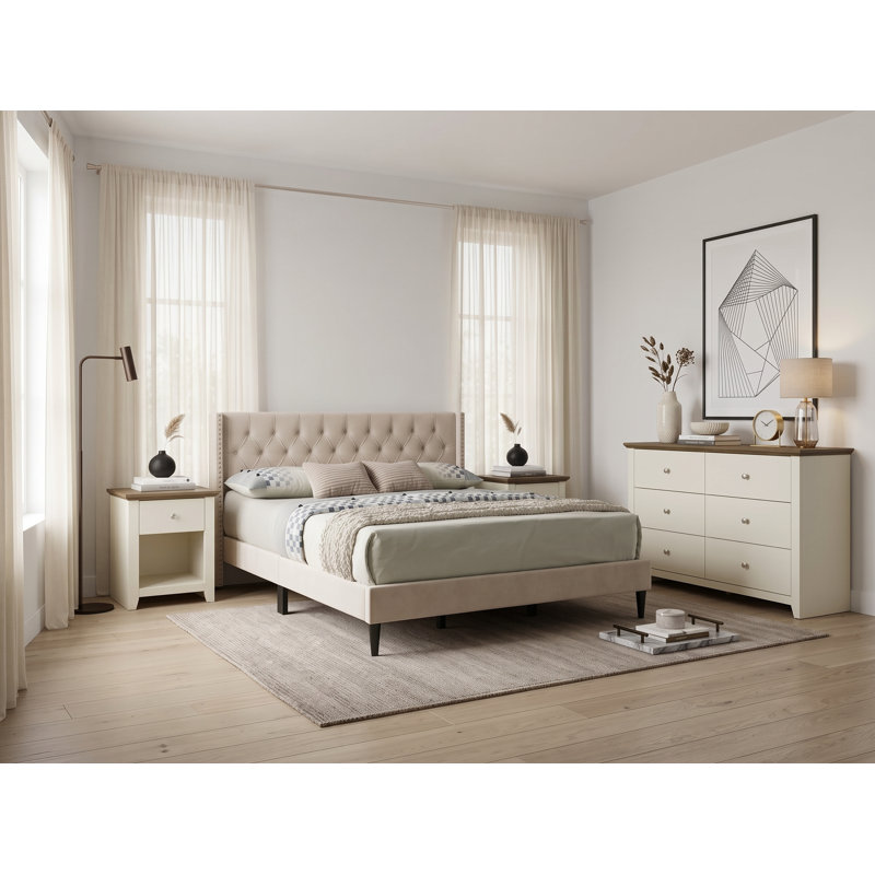 Tevrat 3 Piece Bedroom Set, King
