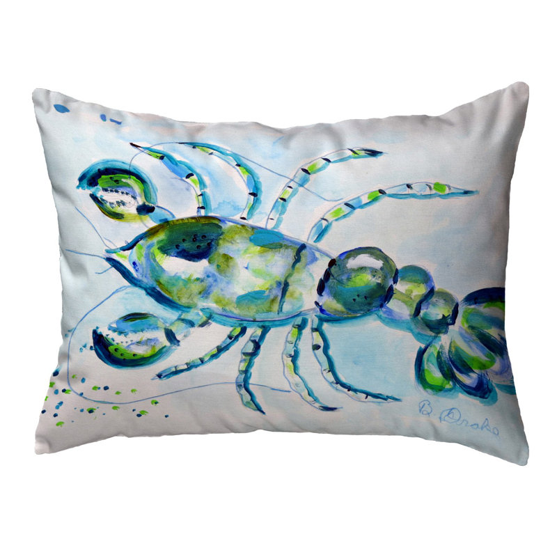 Outdoor Reversible Throw Pillow