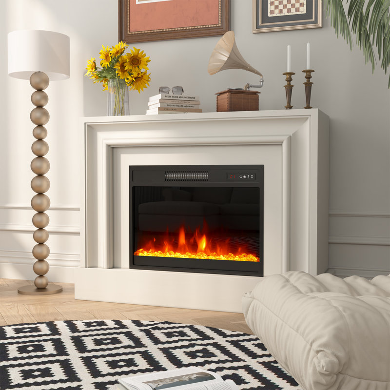 23" Recessed Electric Fireplace with Remote & Keypad Control