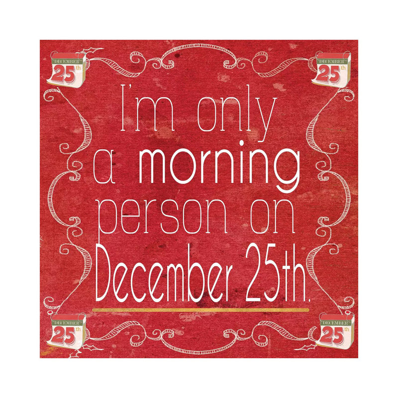 Red Hot Christmas IV by Andi Metz - Wrapped Canvas Gallery-Wrapped Canvas Giclée, 45.72 cm H x 45.72 cm W x 1.91 cm D