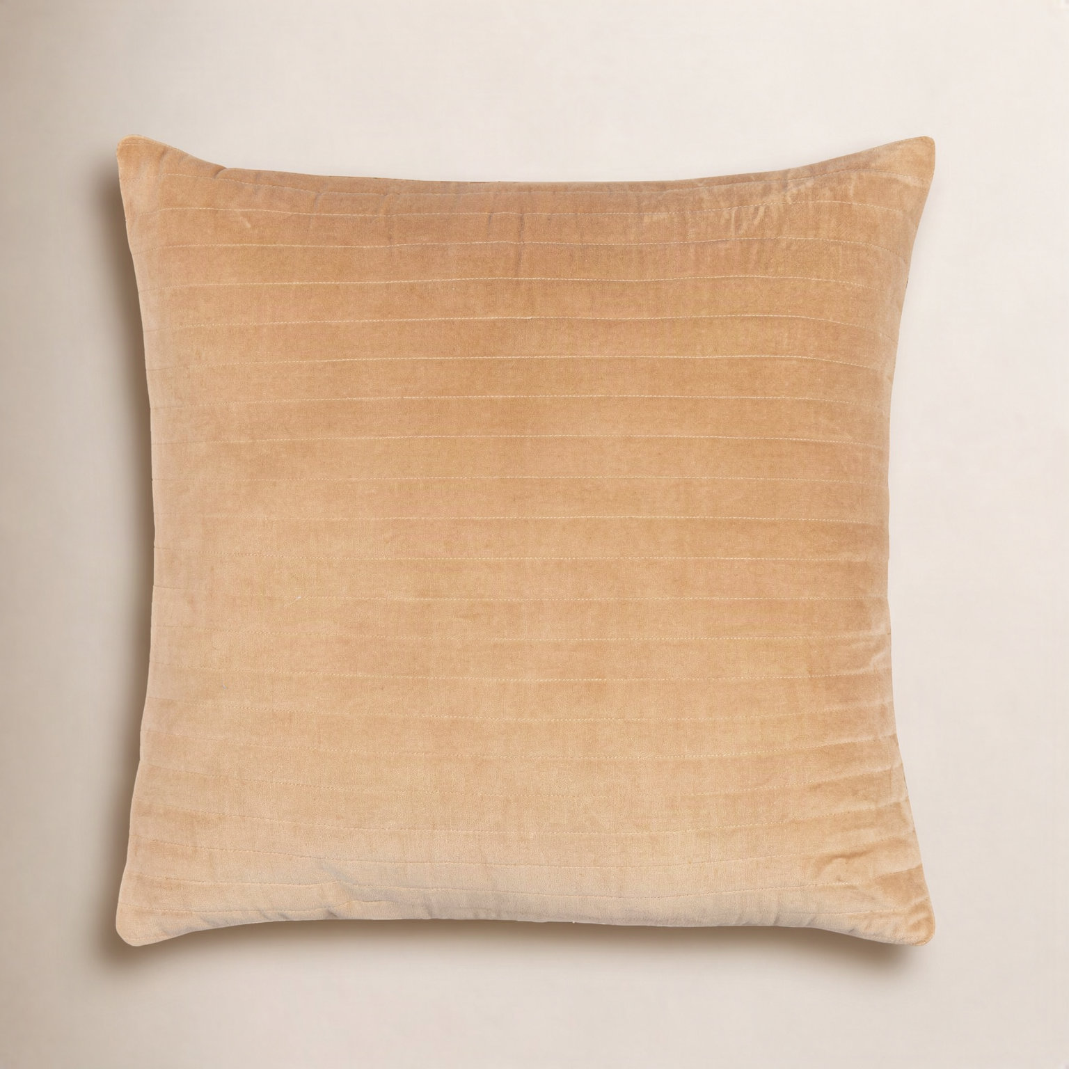 Beirne Throw Pillow, 18" x 18", Light Brown, Pillow Cover Only - No Insert