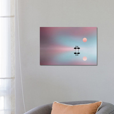 Flamingo 1 Piece Wrapped Canvas Wall Art