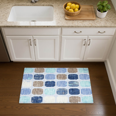 Premium Machine Washable Mayfield AMF1950 Geometric Rug