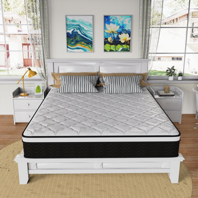 Mattress, 12-Inch Hybrid In A Box | Medium Firm, Cooling Comfort & Motion Isolation, Pocketed Springs, Edge Support | Certipur-US Certified, Back Pain Relief | 100-Night Trial