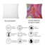 Coussin décoratif mauve à motif floral abstrait et mauve-72908577