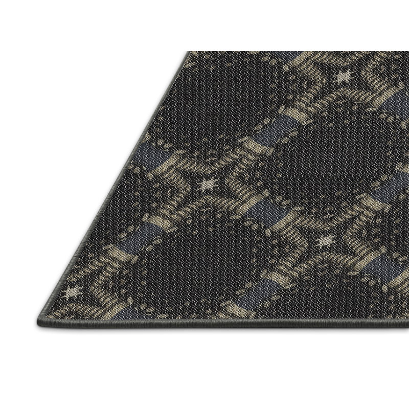 Geometric Indoor Rug, Rectangle 5' x 8'