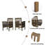 Chaise avec 2 coussins ACACIA-108534948-108534969