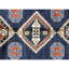 High-Quality Hand-Knotted Navy And Rust Area Rug