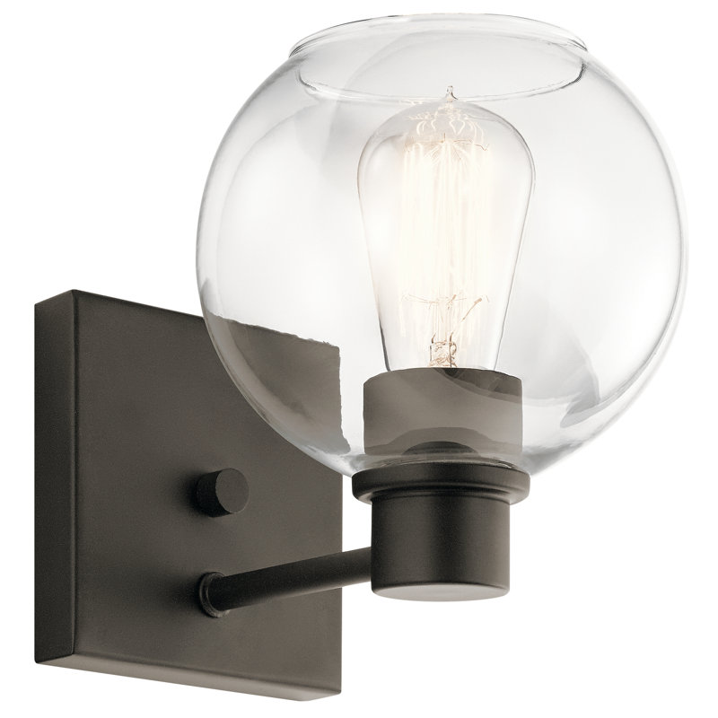 Shabriel Steel Armed Sconce, Olde Bronze