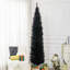 Arbre de Noël artificiel, arbre de Noël mince avec 618 pointes de branches réalistes et support en plastique