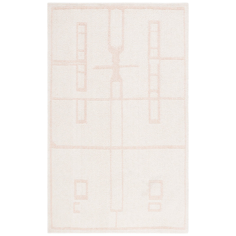 Wool Area Rug, Rectangle 4' x 6'