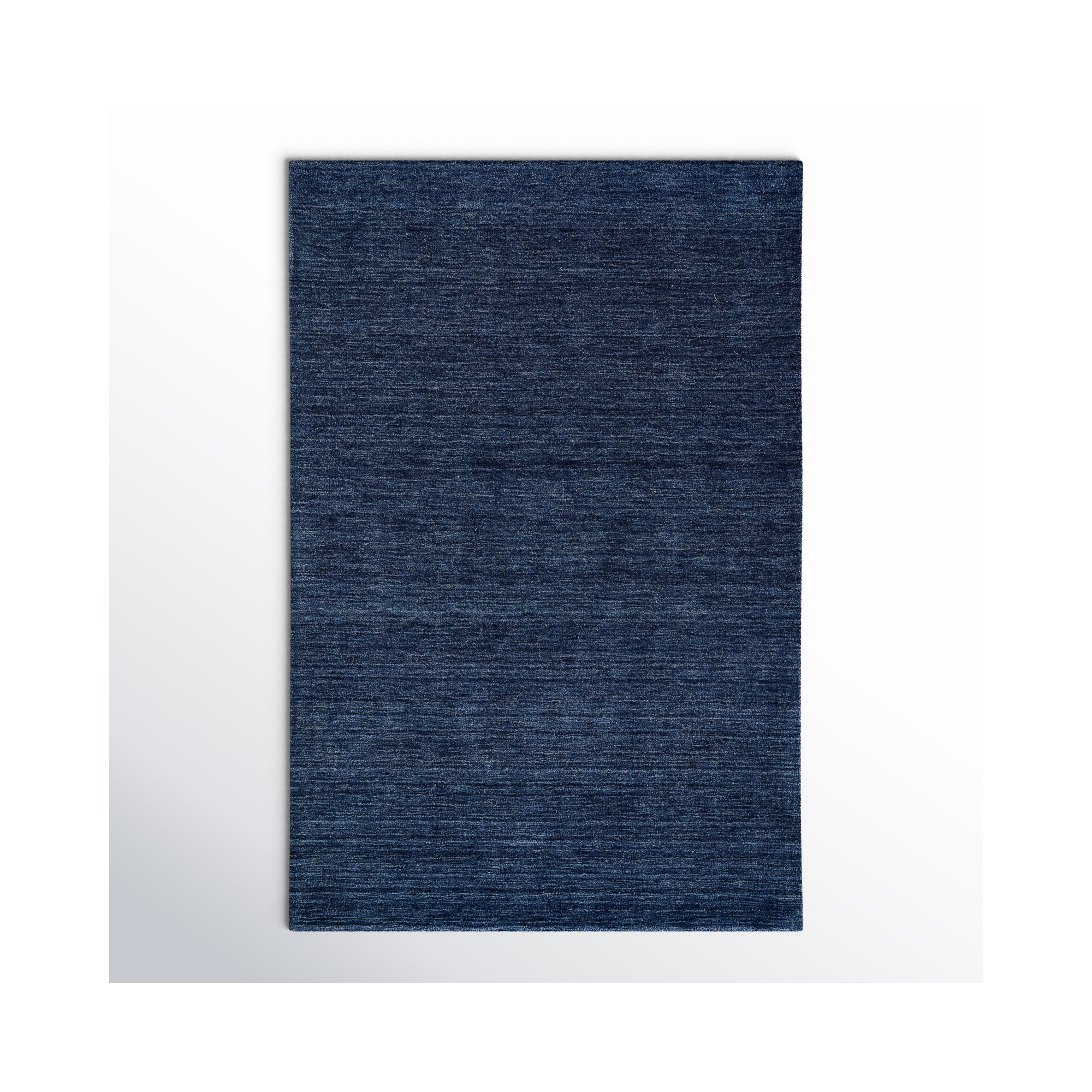 Kaden Handmade Wool Blue Rug, Rectangle 2' x 3', Blue