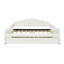Full Size Daybed With Velvet Covering And Trundle In White - Chic Design, Frame, Versatile Living Room Essential Upholstered Comfortable Padding Elegant Stitching, Strong Construction, Multipurpose-1243027337