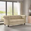Carlene 3 Seater Linen Chesterfield Sofa-702802183