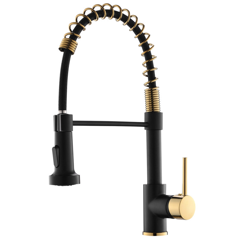 Topcraft Single Handle Single Hole Pull Down Kitchen Sink Faucet