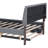 Functional Upholstered Platform Bed With Gray Fleece And Twin Trundle Brilliant-50112986